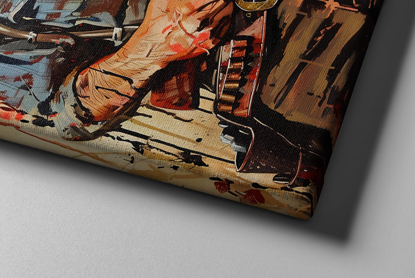 Arthur Morgan Inspired Wall Art – Rugged Western Portrait for Living Room & Game Room Decor
