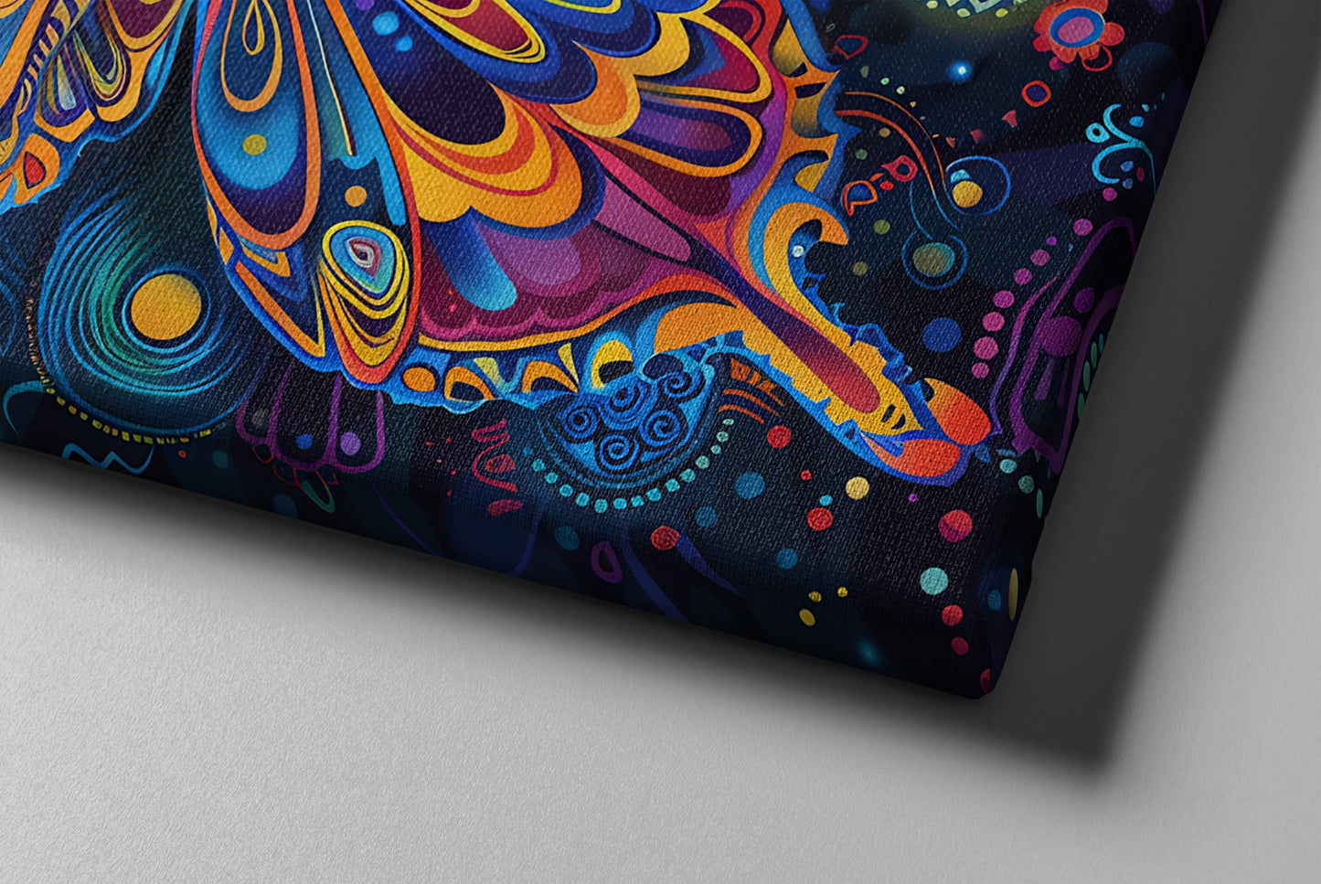 Trippy Butterfly Canvas Art β Psychedelic Colorful Wall Decor for Living Room & Bedroom