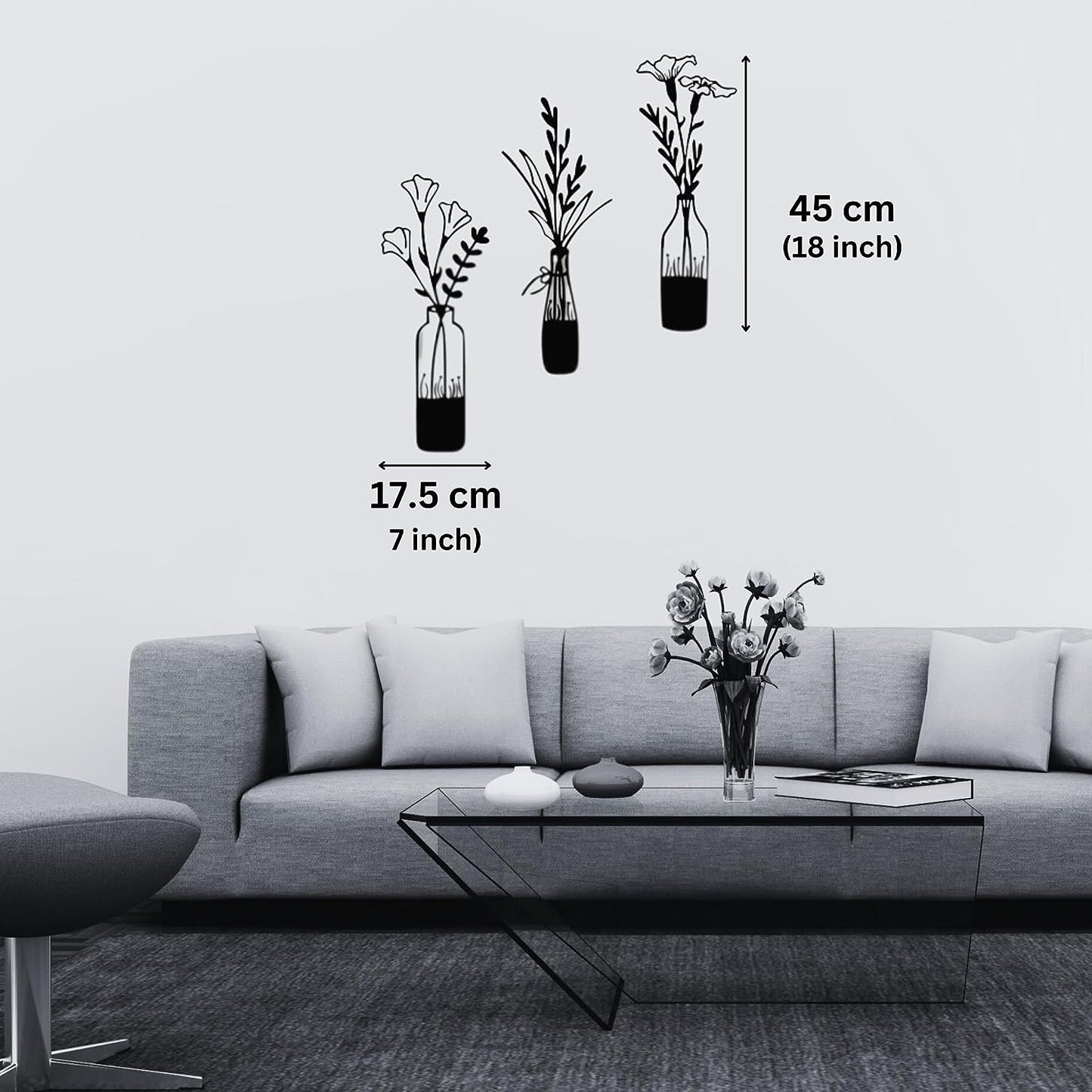 UNLEASHING UNIQUE ART WITH LUXURY 3 Pieces Flower Vase