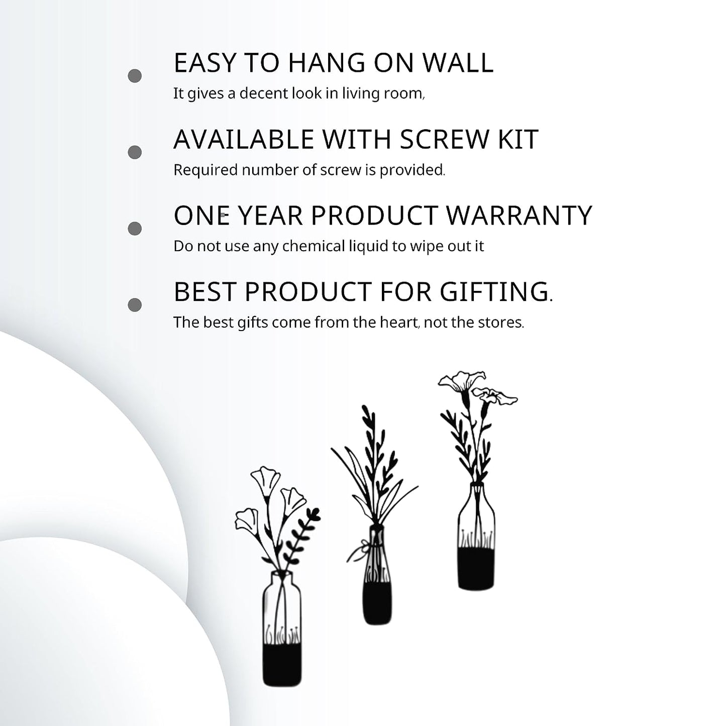 UNLEASHING UNIQUE ART WITH LUXURY 3 Pieces Flower Vase