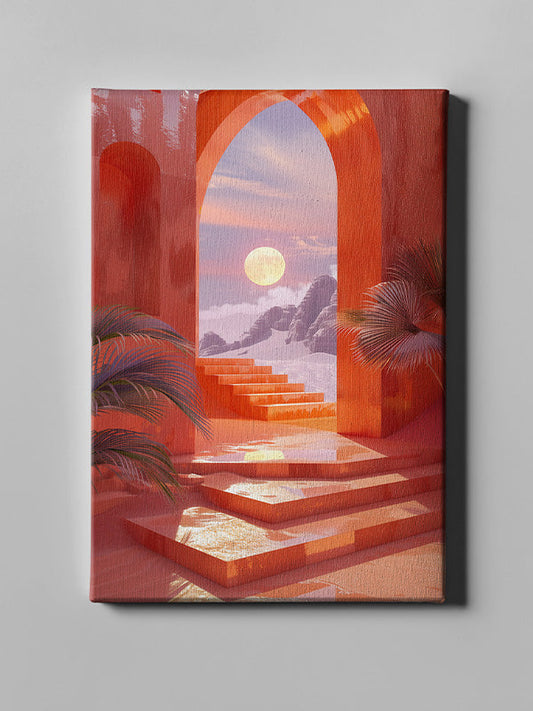 Minimalist Archway to the Infinite Void – Abstract Modern Wall Art for Contemporary Interiors