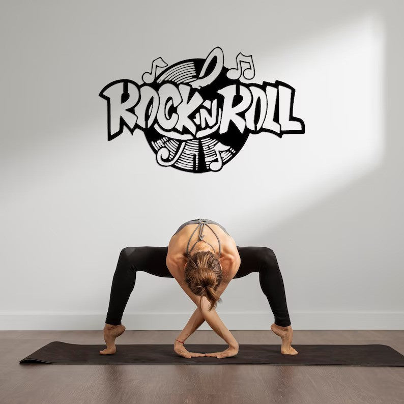 Rhythmic Rebellion Rock 'n Roll Wood Wall Decor