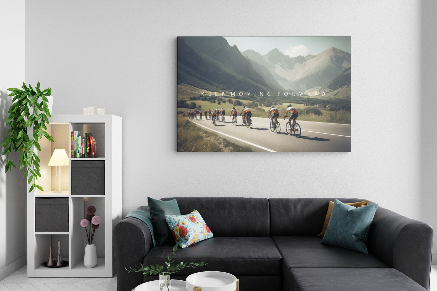 Keep Moving Forward – Inspirational Motivational Wall Art for Office & Living Room