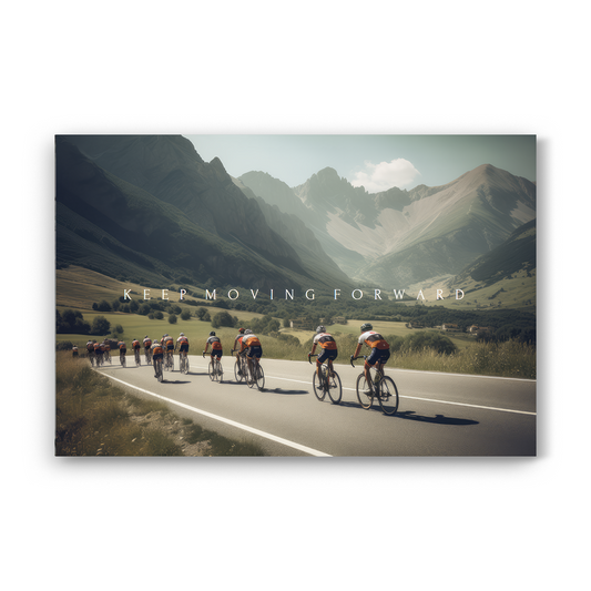Keep Moving Forward – Inspirational Motivational Wall Art for Office & Living Room