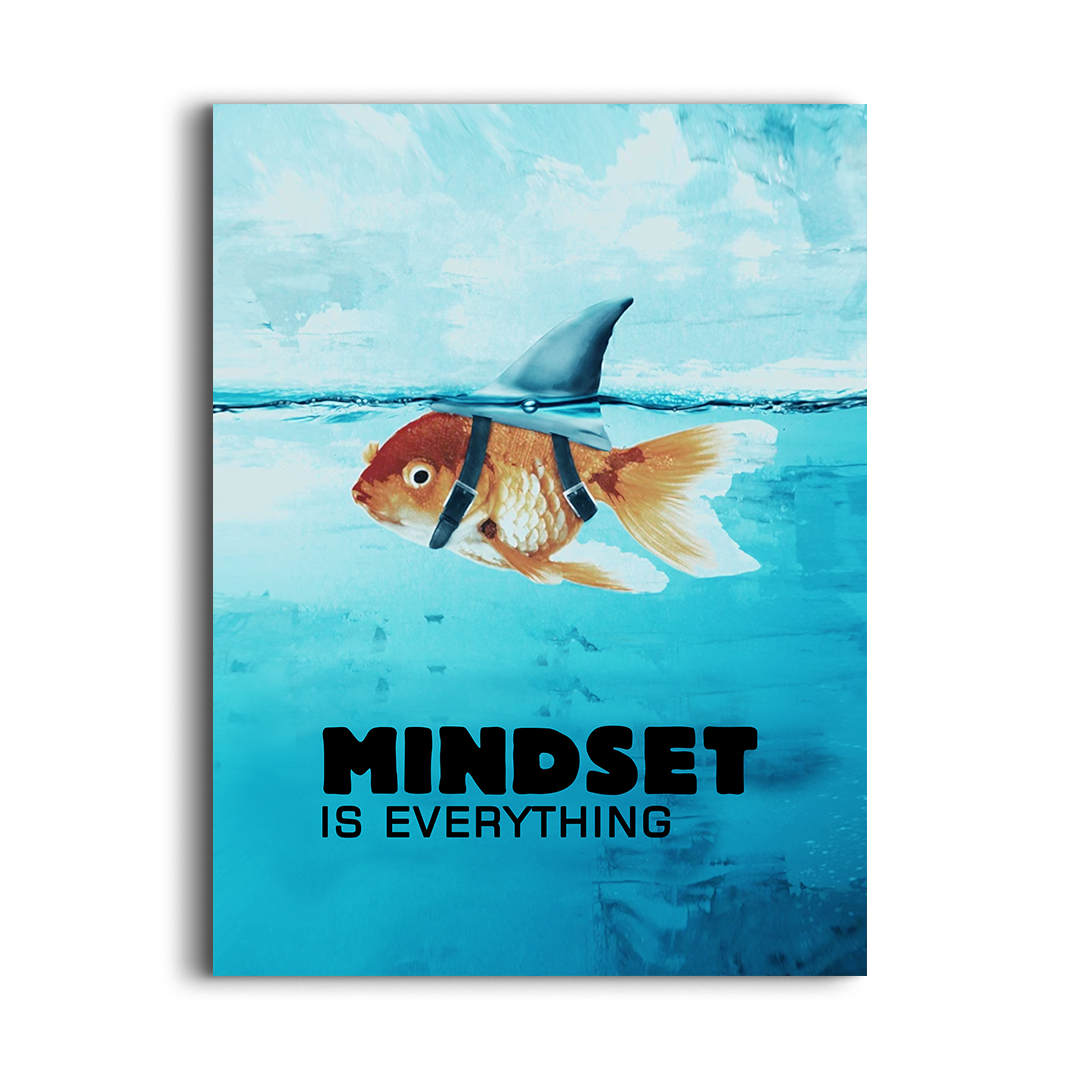 Mindset Is Everything – Motivational Wall Art for Office, Gym & Creative Spaces