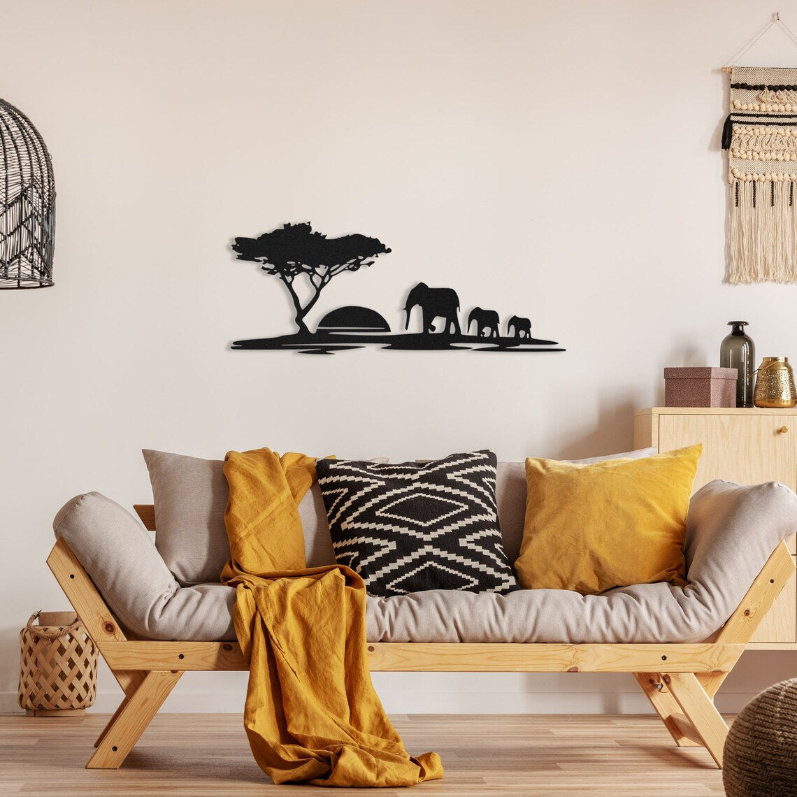 Africa Sculpture Wood Wall Decor