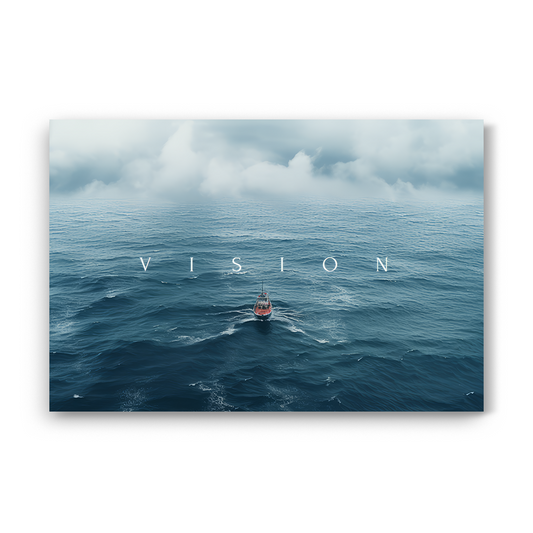 Vision – Inspirational Typography Wall Art for Office & Living Room