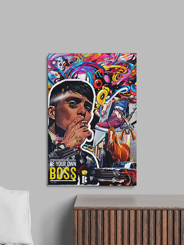 Mafia Graffiti – Thomas Tommy Shelby Wall Art – Bold Urban Street Style for Living Room & Bedroom