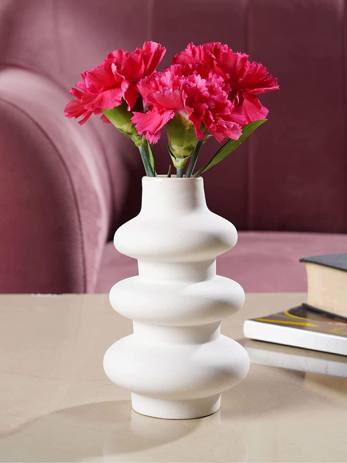 Circular Ceramic Flower Vase