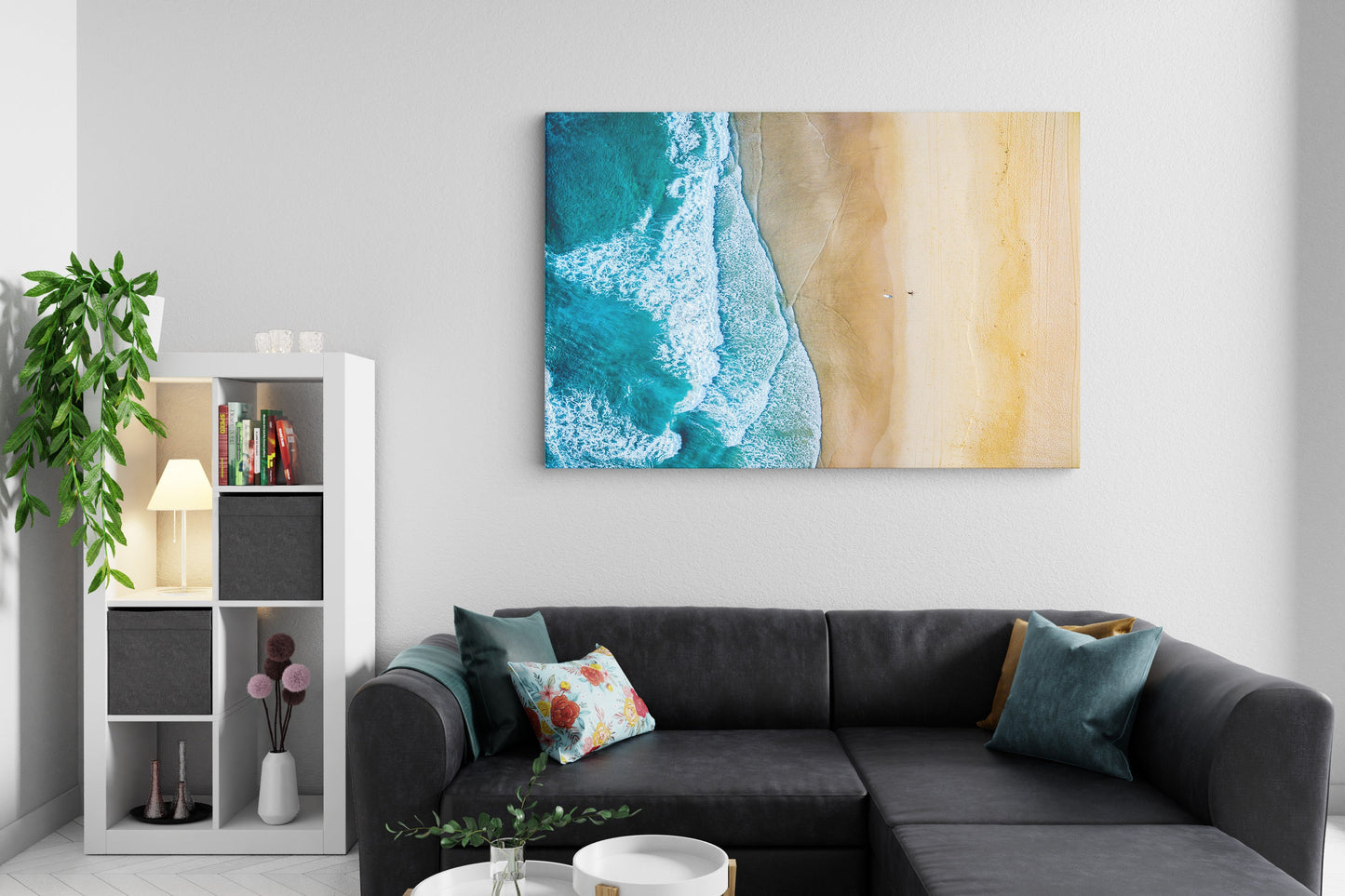 Be Like Water Abstract Wall Art – Fluid Modern Canvas Decor for Living Room & Bedroom