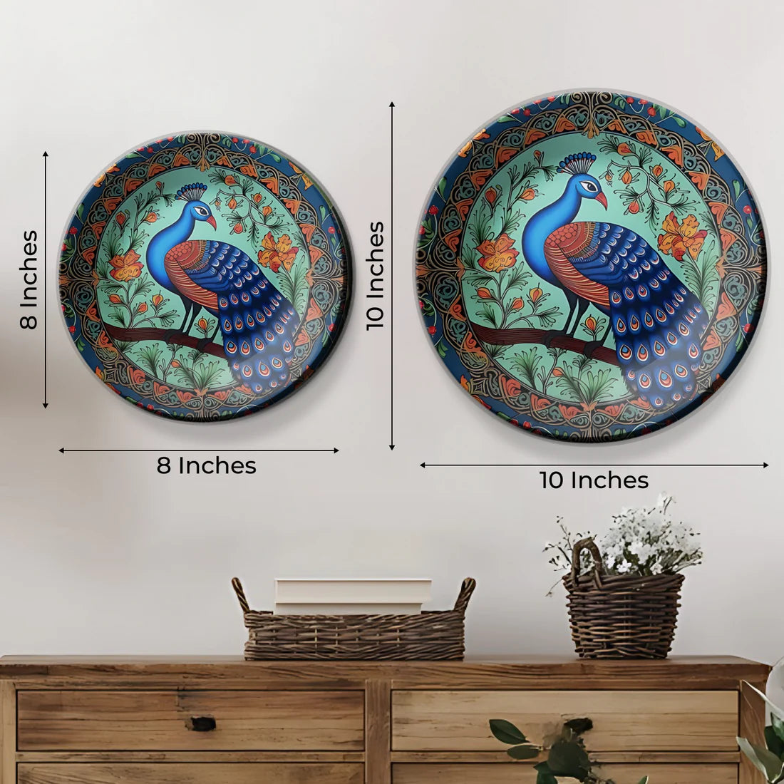 Peacock Wall Plate Vastu Home Décor