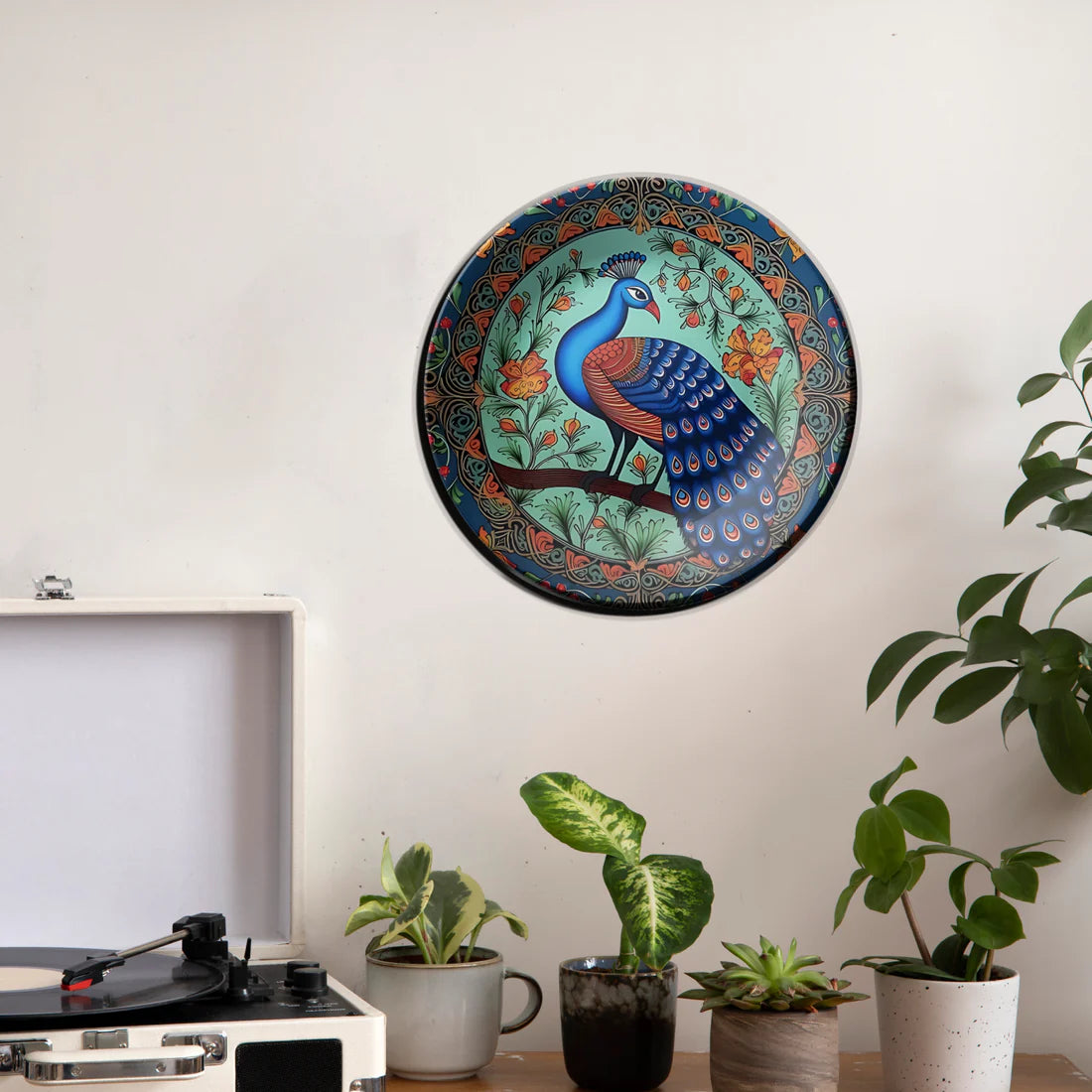 Peacock Wall Plate Vastu Home Décor