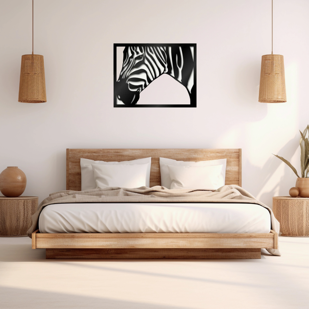 Striped Serenity Zebra Wood Wall Decor