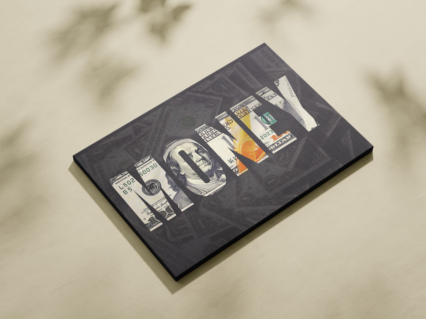 Money – A Visual Representation of Wealth Wall Art – Modern Financial Motivational Canvas