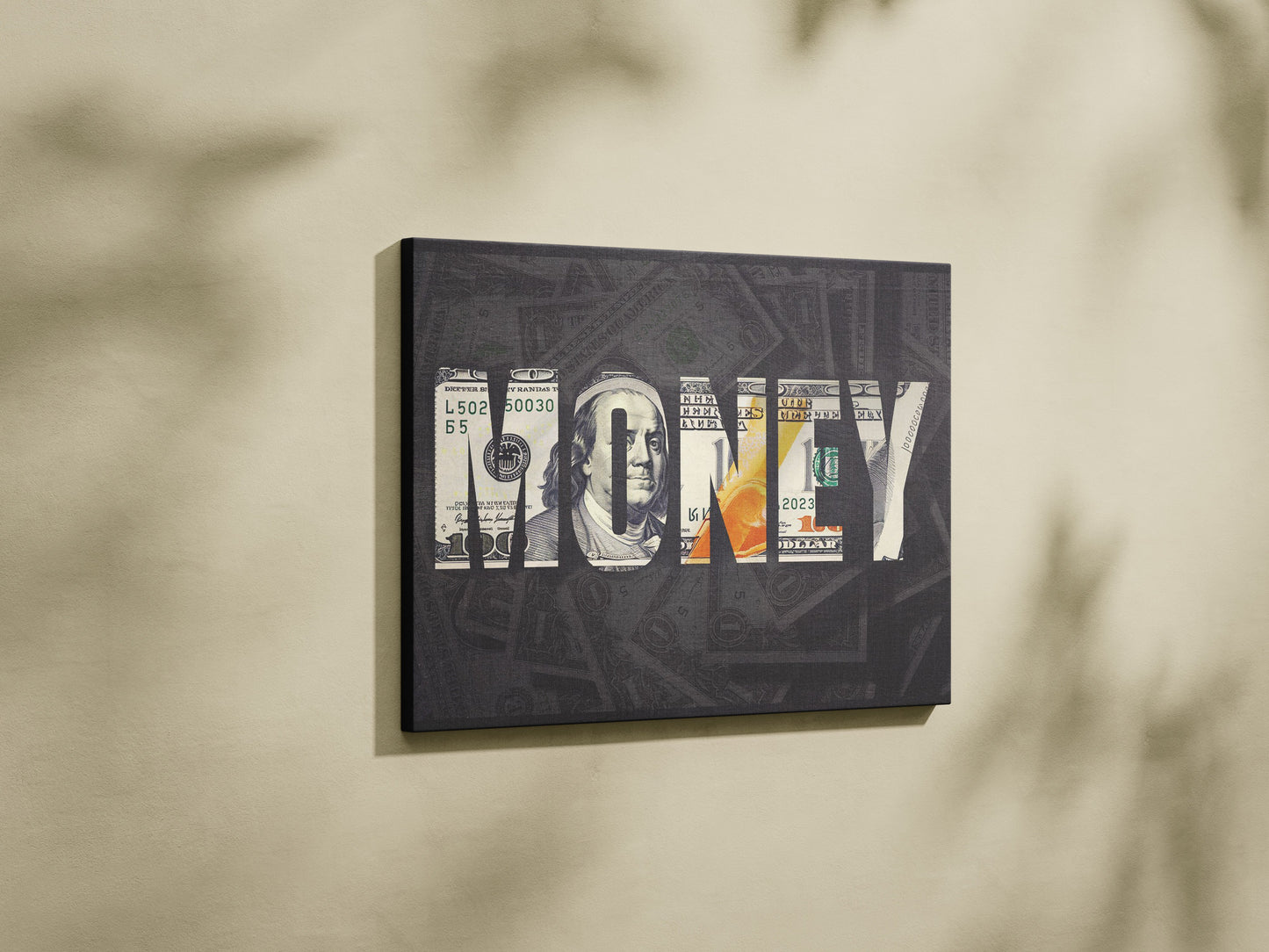 Money – A Visual Representation of Wealth Wall Art – Modern Financial Motivational Canvas