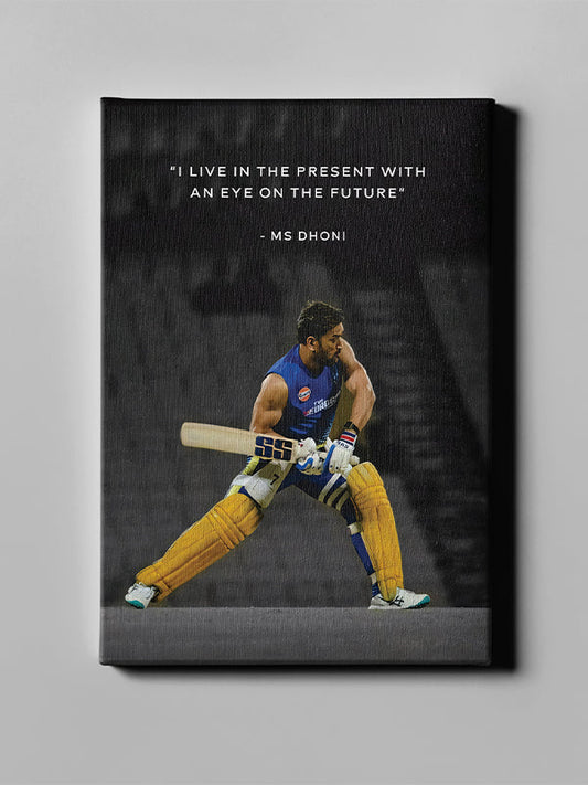 MS Dhoni Iconic Cricket Wall Art – Legendary Captain Tribute