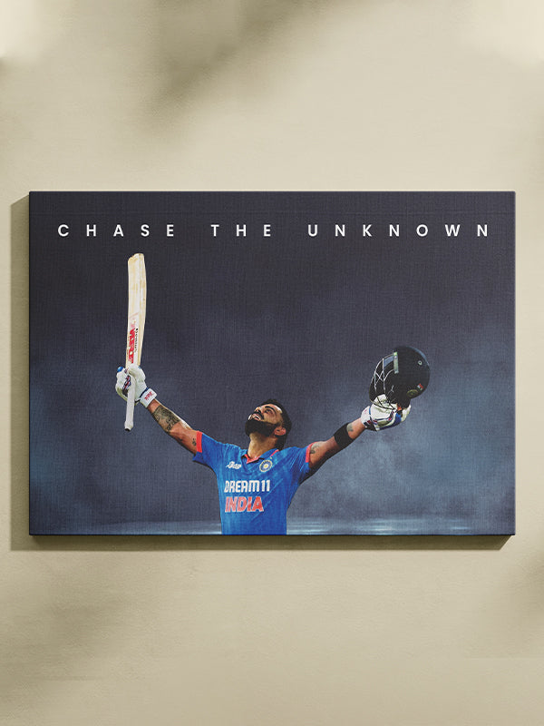 Virat Kohli - Chase the Unknown – Inspirational Sports Wall Art for Athletes & Dreamers