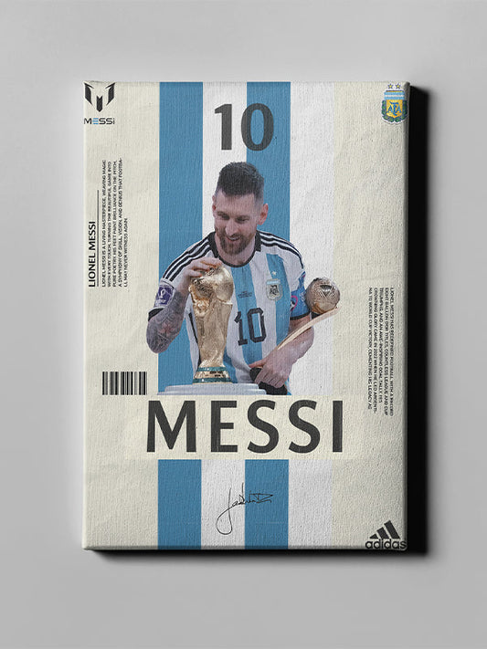 Lionel Messi Inspirational Wall Art – Legendary Football Icon Canvas