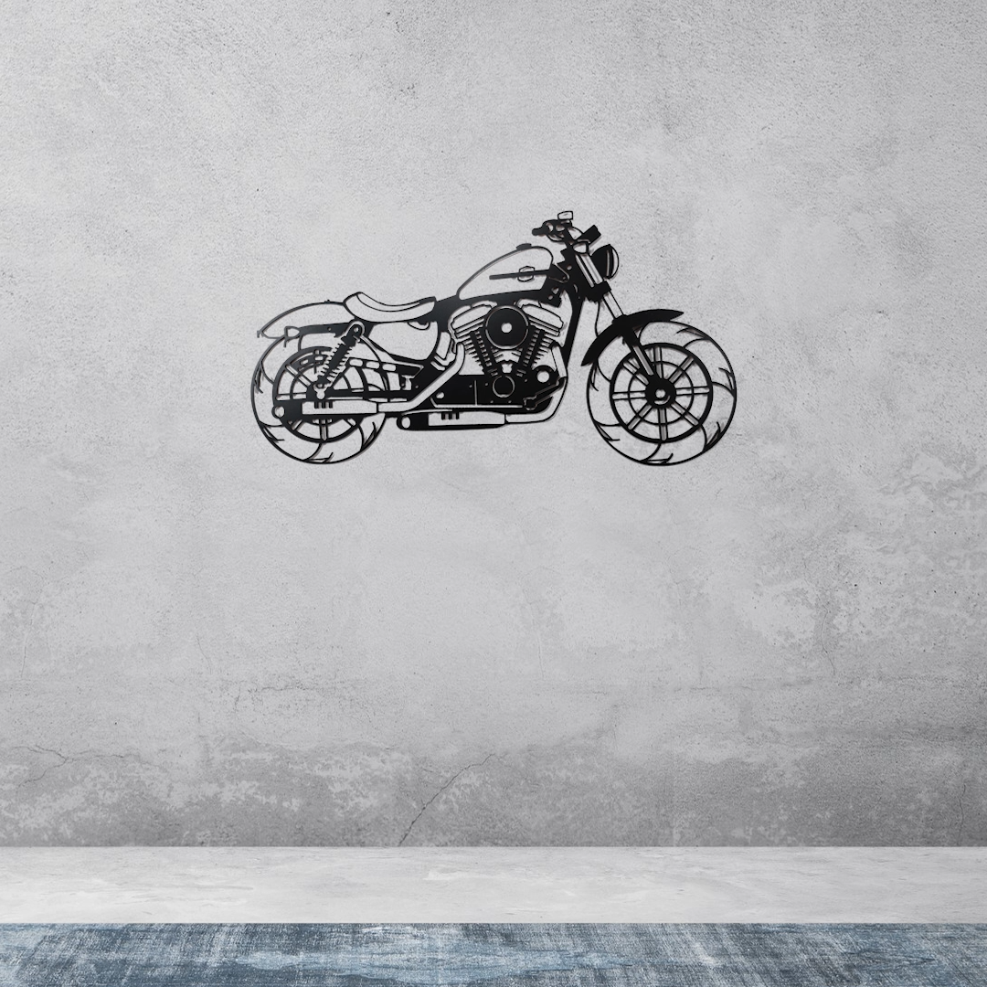 Ride in Style Motorbike Wood Wall Decor