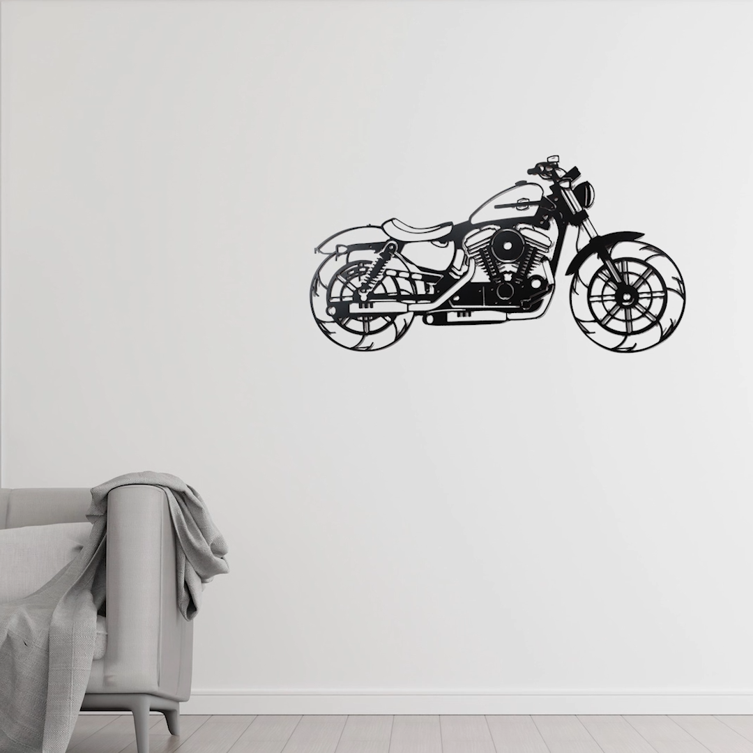 Ride in Style Motorbike Wood Wall Decor