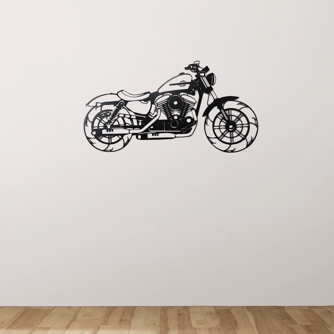 Ride in Style Motorbike Wood Wall Decor