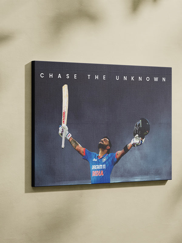 Virat Kohli - Chase the Unknown – Inspirational Sports Wall Art for Athletes & Dreamers