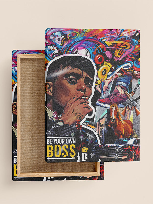 Mafia Graffiti – Thomas Tommy Shelby Wall Art – Bold Urban Street Style for Living Room & Bedroom