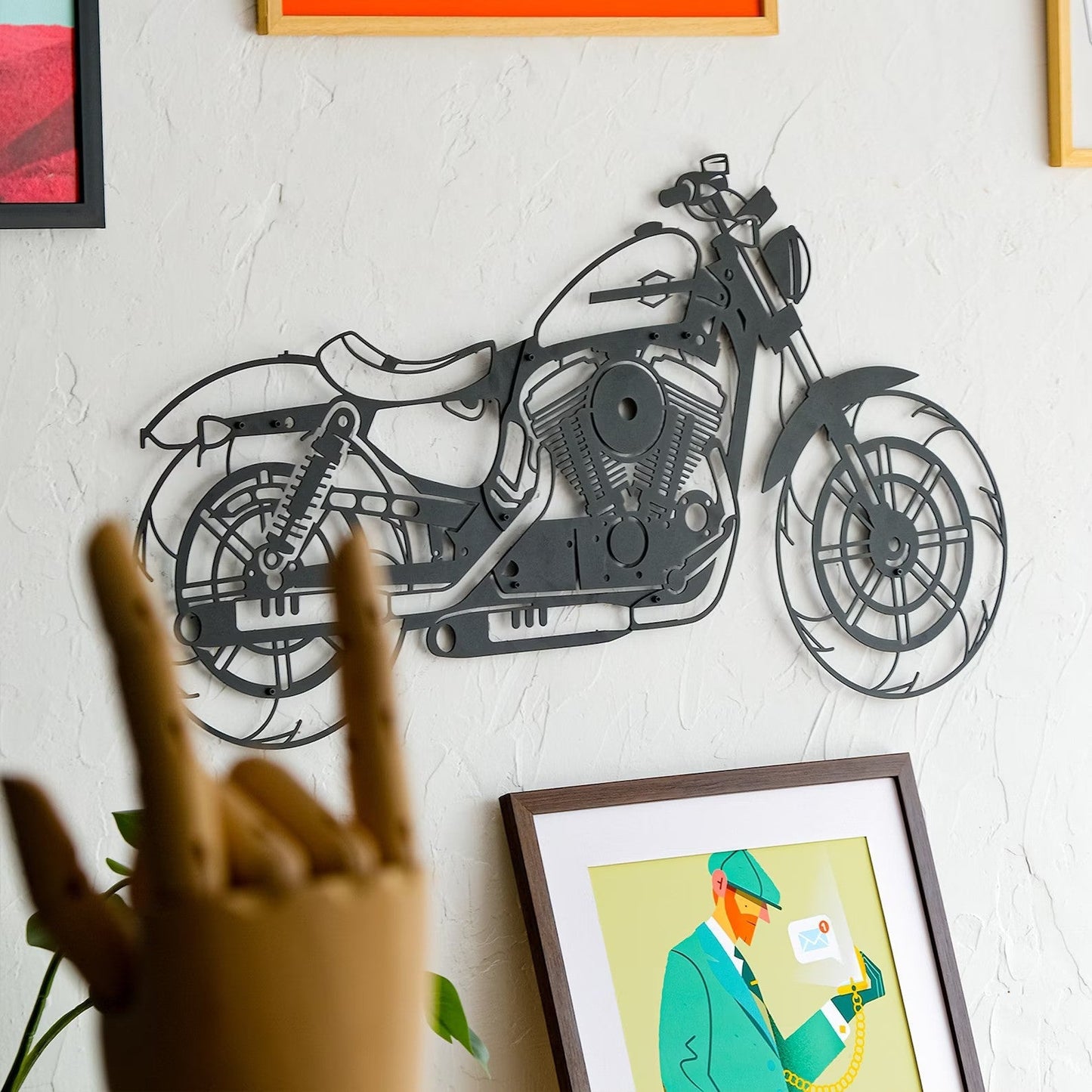 Ride in Style Motorbike Wood Wall Decor