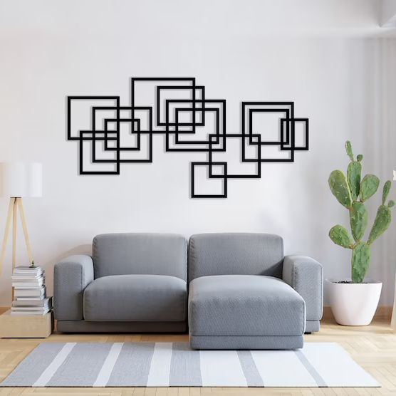 Modern Decorating Pattern Wood Wall Decor