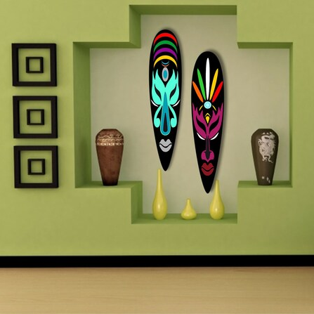 2-Pack African Modern Wall Art