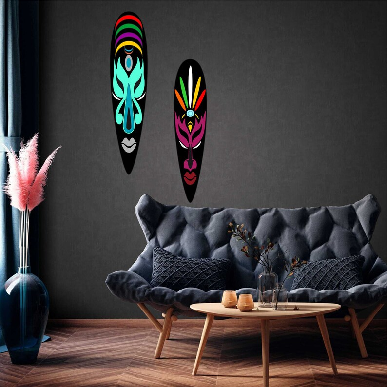 2-Pack African Modern Wall Art