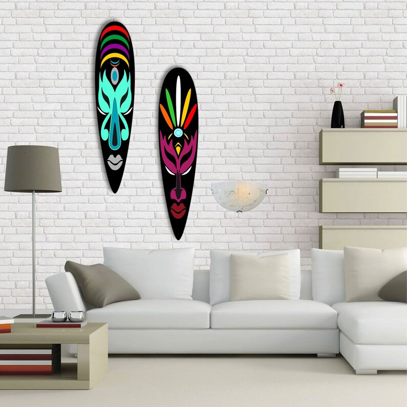 2-Pack African Modern Wall Art