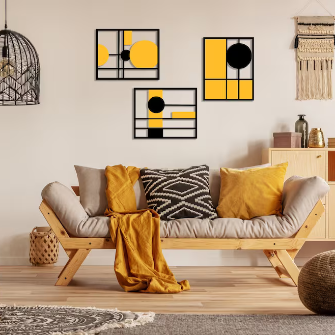 Minimalist Grids Decorative Wood Wall Decor