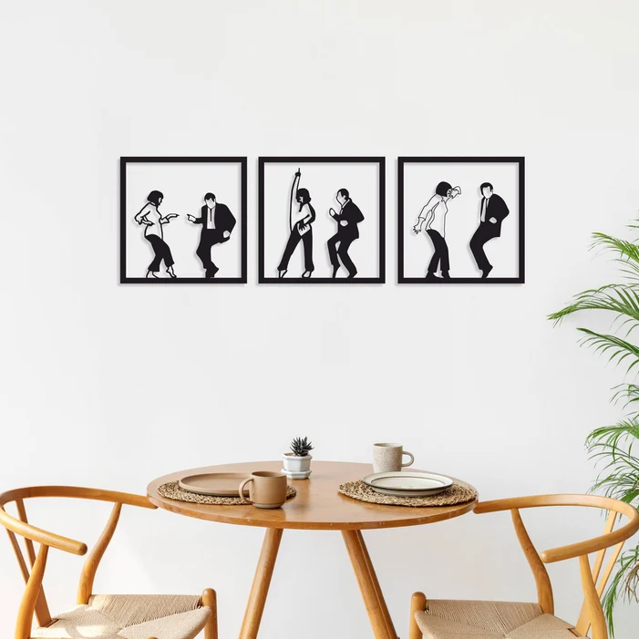 Pulp Fiction Dancing Wood Wall Decor