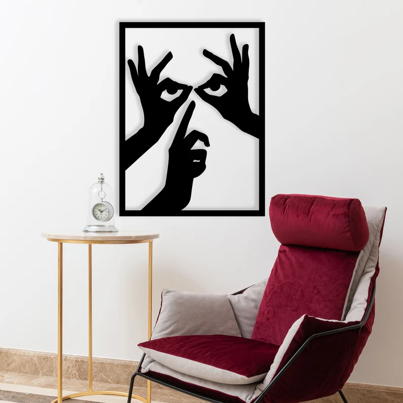 Large Hands Design Wood Wall Decor