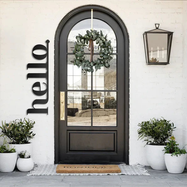 Hello Sign Wood Wall Decor