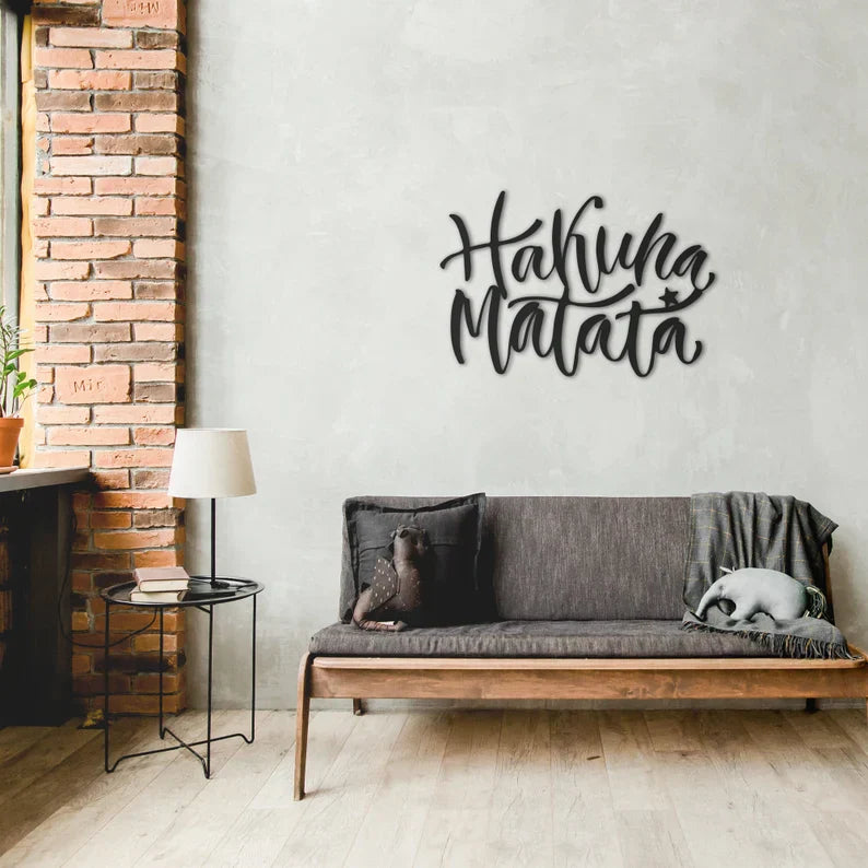 Hakuna Matata Sign Wood Wall Decor