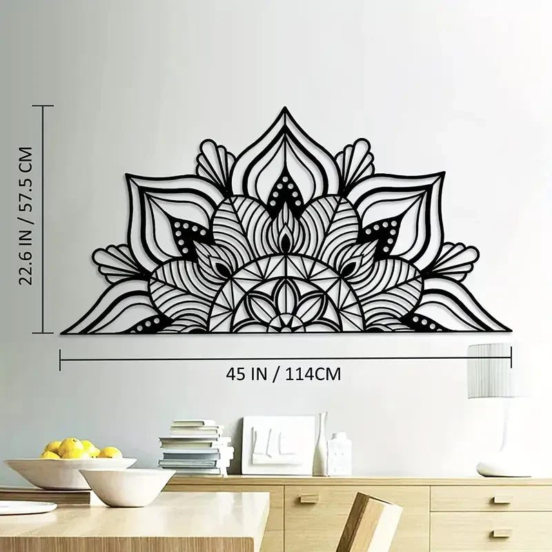 Serenity Blooms Mandala Harmony Wood Wall Decor