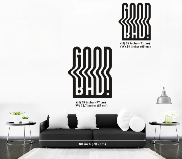 Good and Bad Design Wood Wall Decor