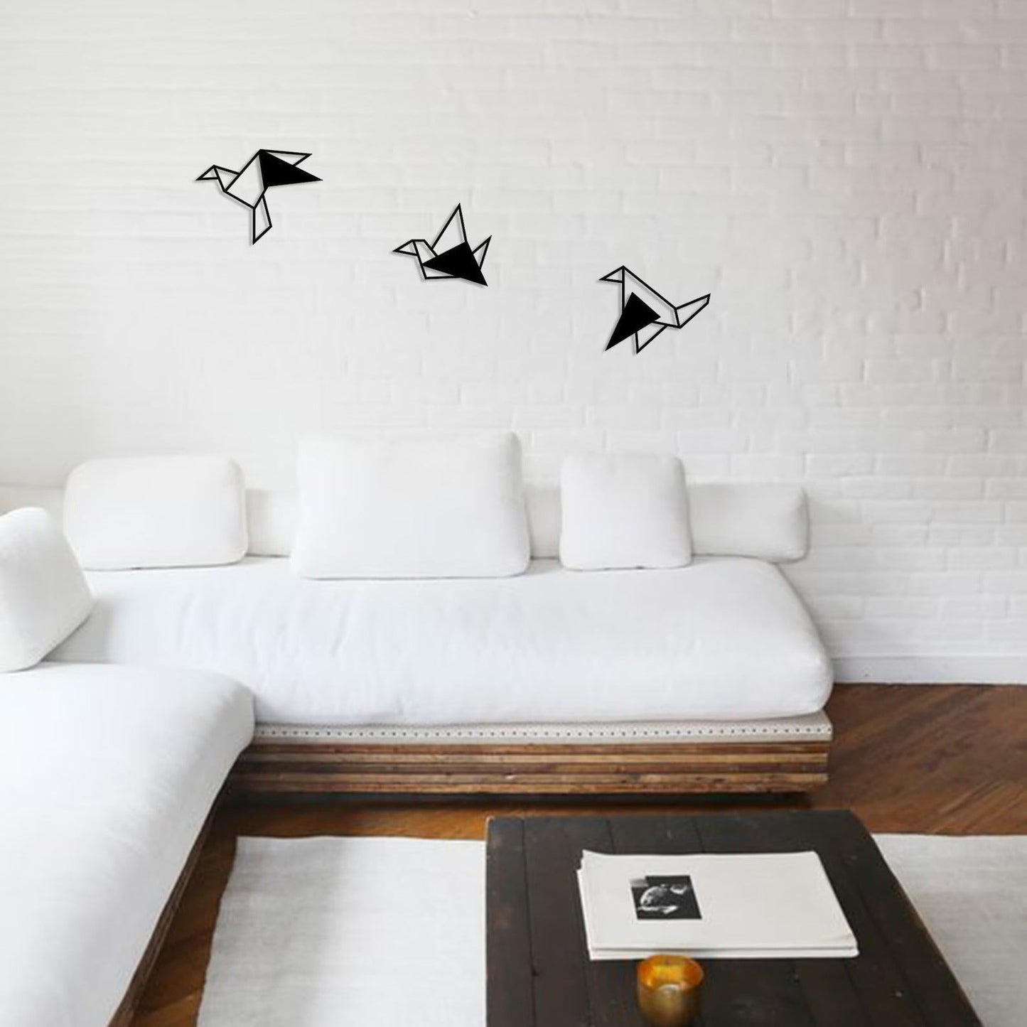 Origami Flight Ensemble Birds Wood Wall Decor