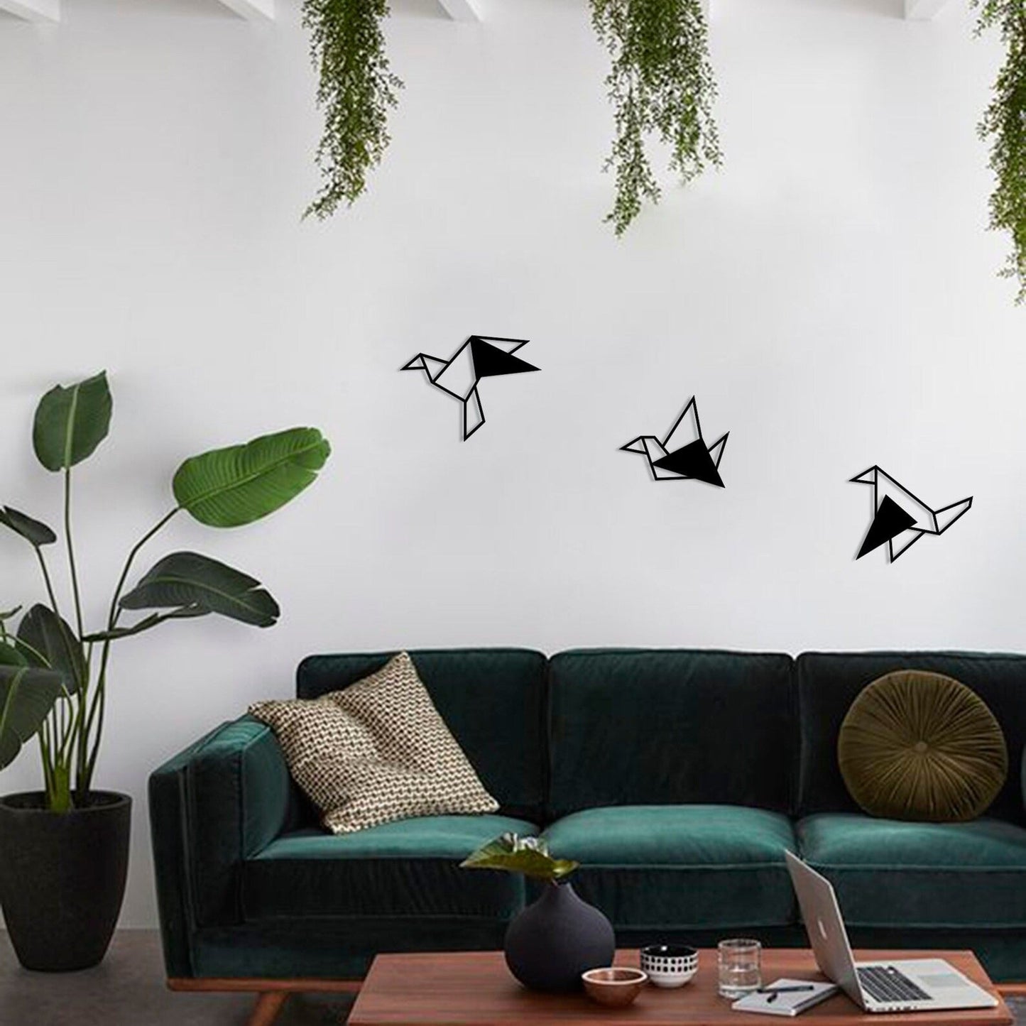 Origami Flight Ensemble Birds Wood Wall Decor