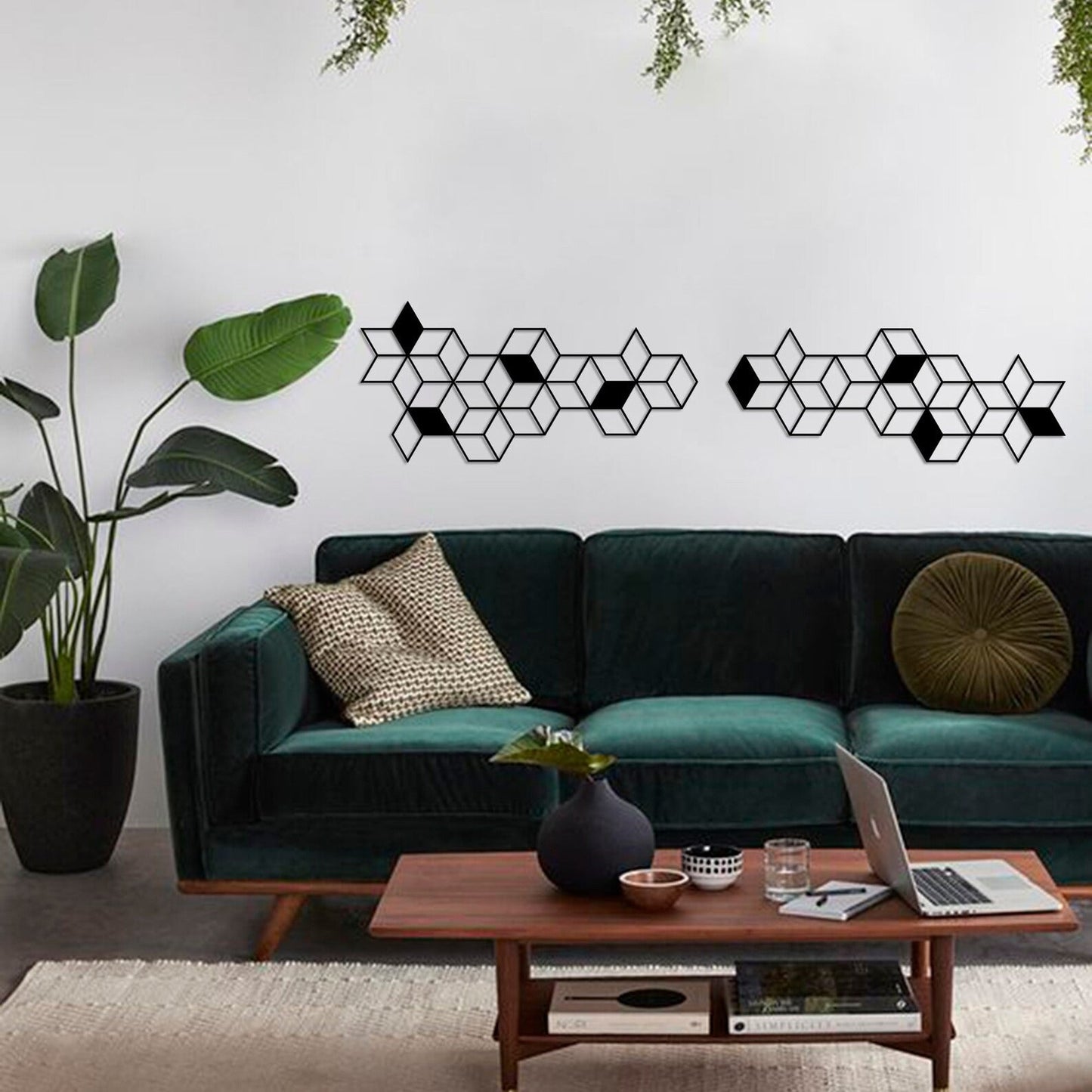 HexaHarmony Hexagons Wood Wall Decor