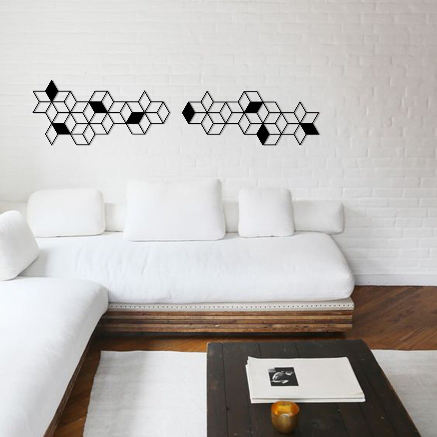 HexaHarmony Hexagons Wood Wall Decor