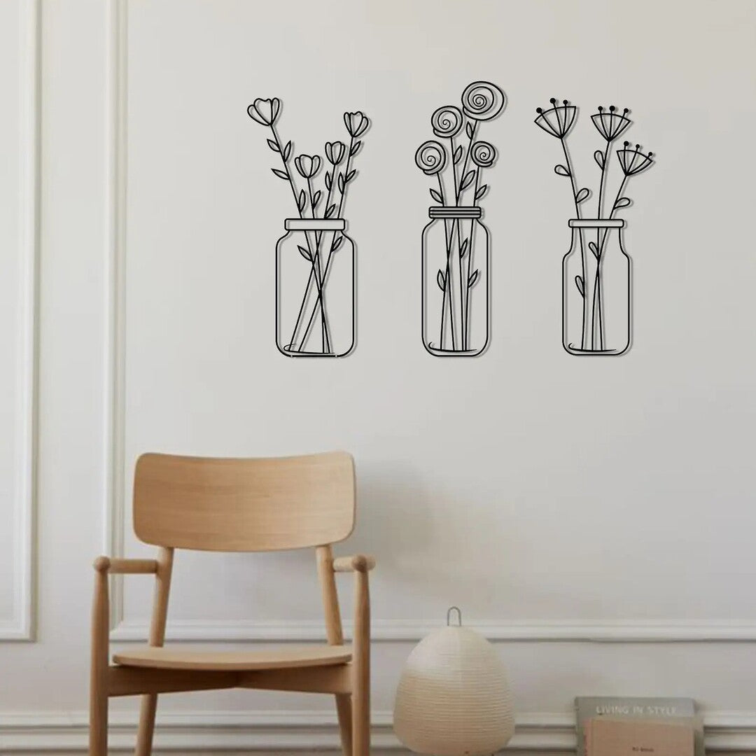 Blooms in Bloom Flower in Vase Wood Wall Decor