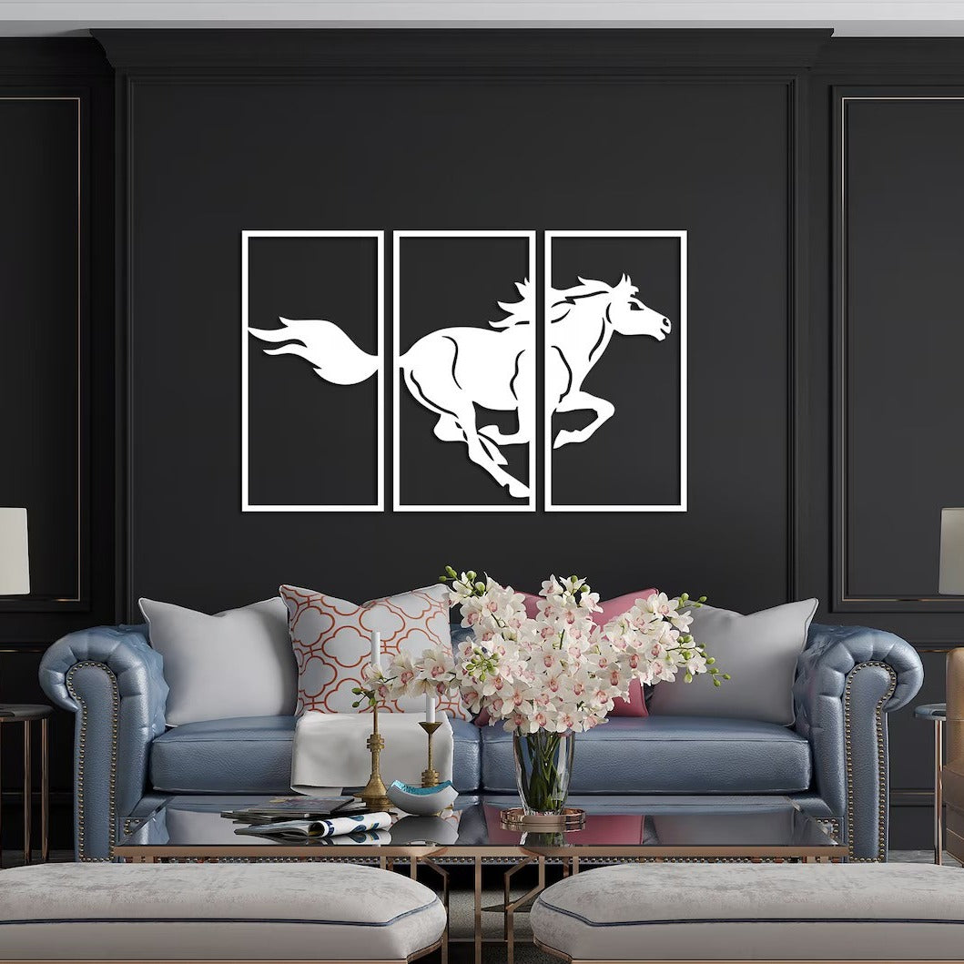 Equestrian Elegance Horse Wood Wall Decor