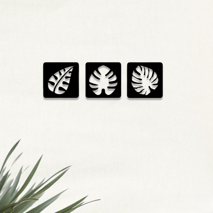 Foliage Ensemble Leaves Set of 3 Wood Wall Decor