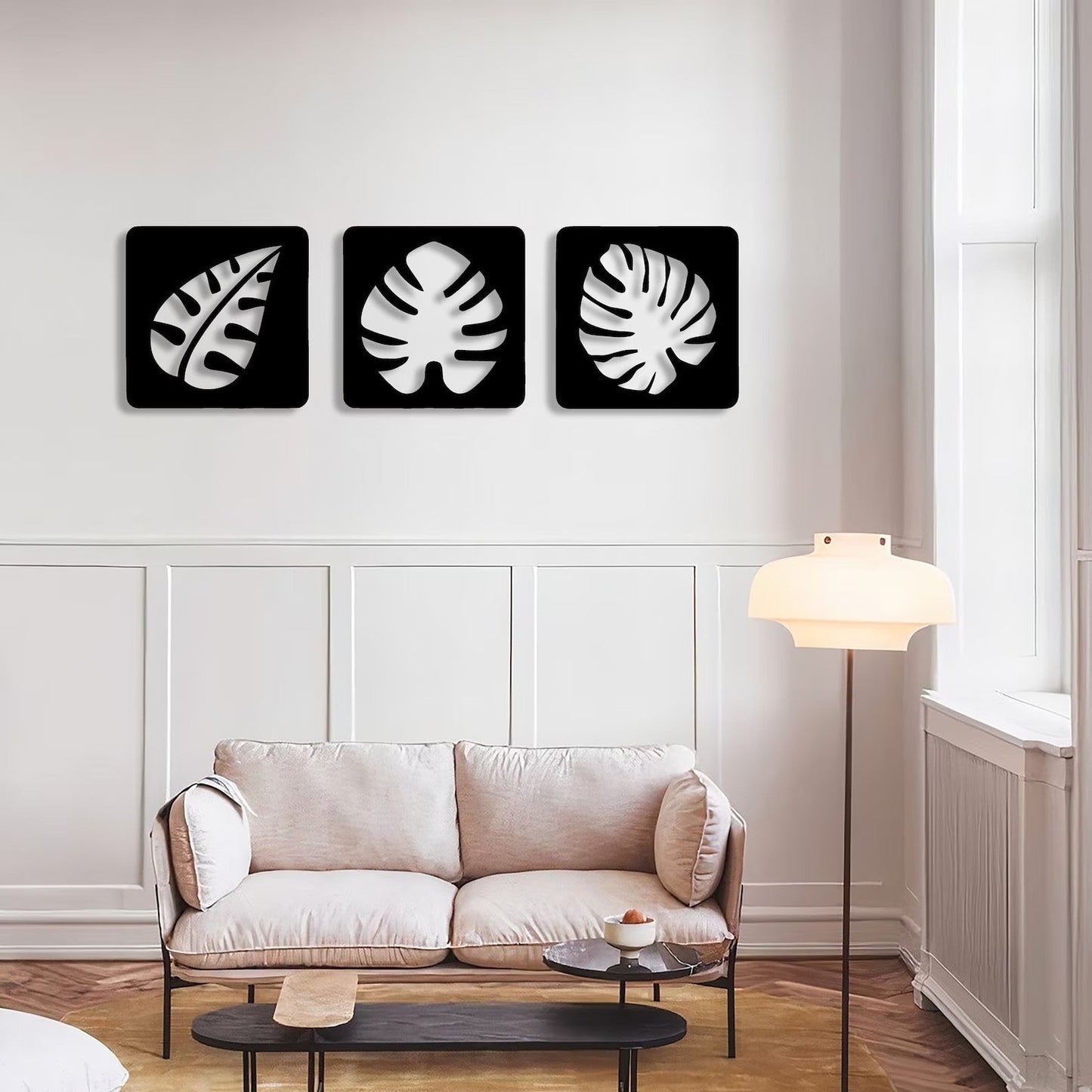 Foliage Ensemble Leaves Set of 3 Wood Wall Decor