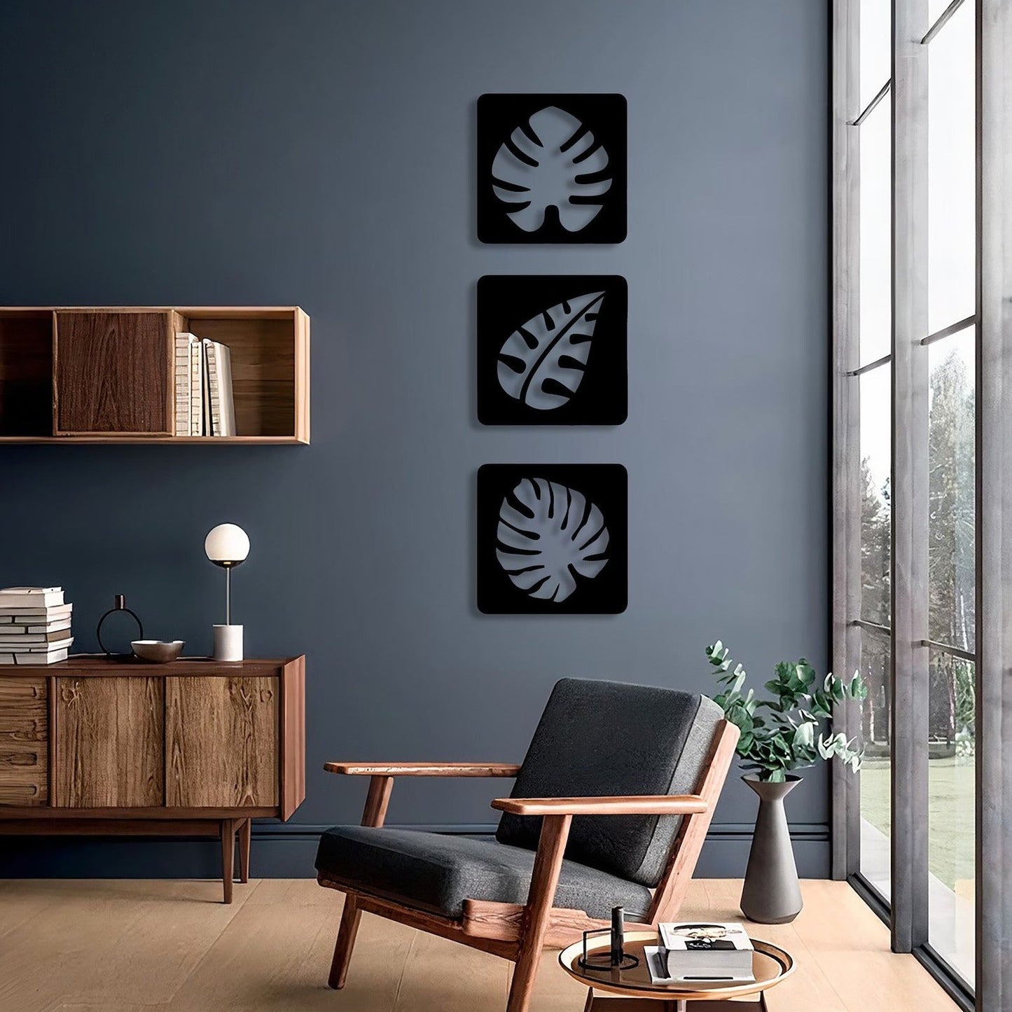 Foliage Ensemble Leaves Set of 3 Wood Wall Decor