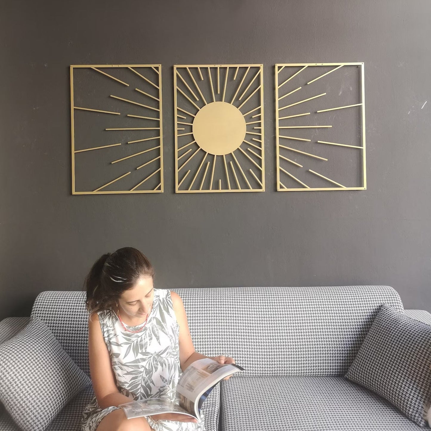 Solar Radiance Sun Wood Wall Decor