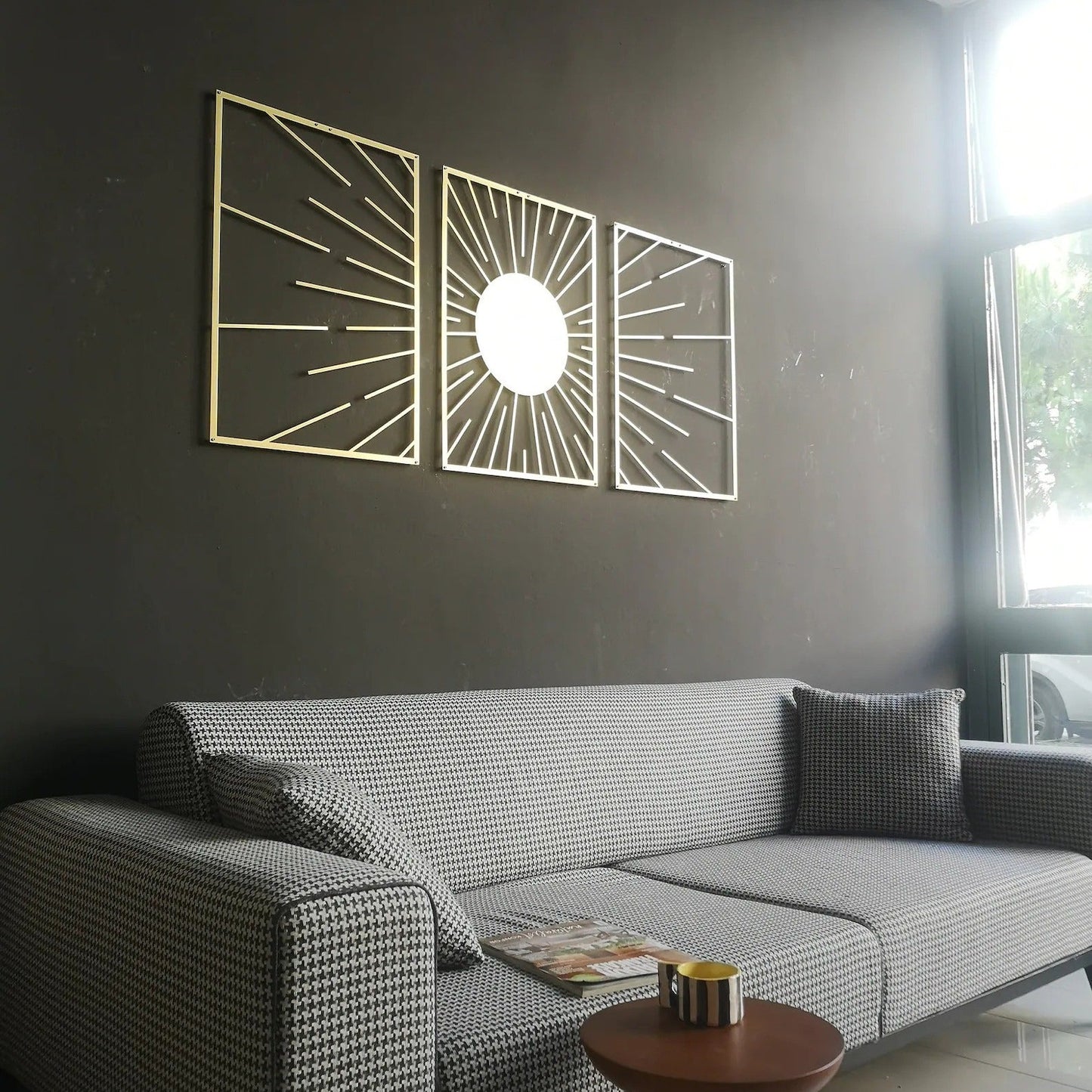 Solar Radiance Sun Wood Wall Decor